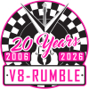 V8 Rumble logo - 20 Rockin Years (2006 - 2026)